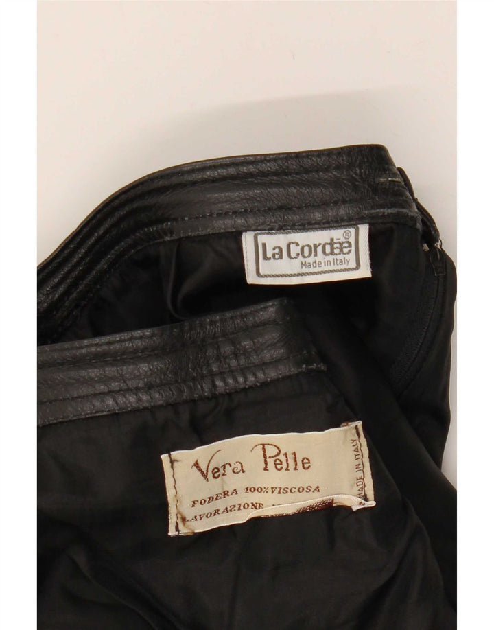 Юбка женская кожаная La Cordee Medium W30 черная