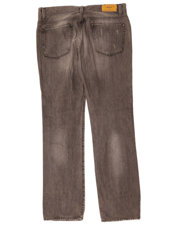 Мужские прямые джинсы Zara EU 38, маленькие W38 L35, серые, хлопок