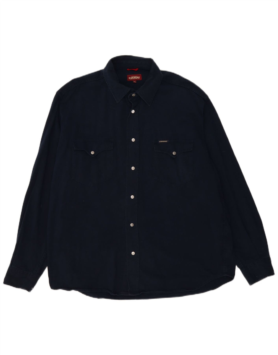 CARRERA Мужская рубашка XL темно-синяя хлопковая