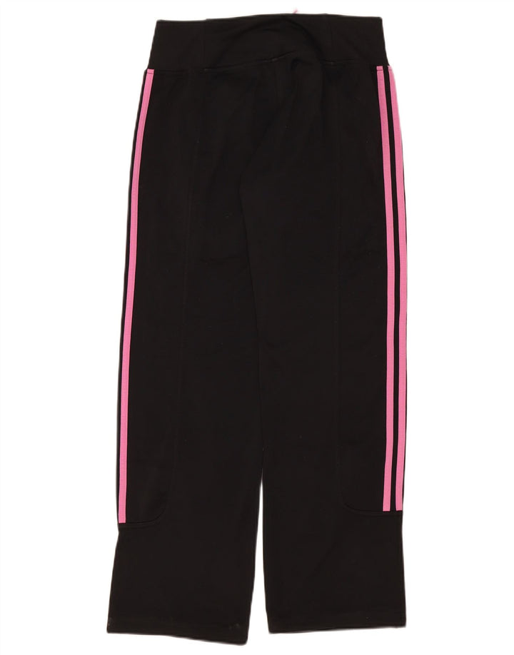 Женские спортивные брюки Adidas UK 10, маленькие черные из полиэстера