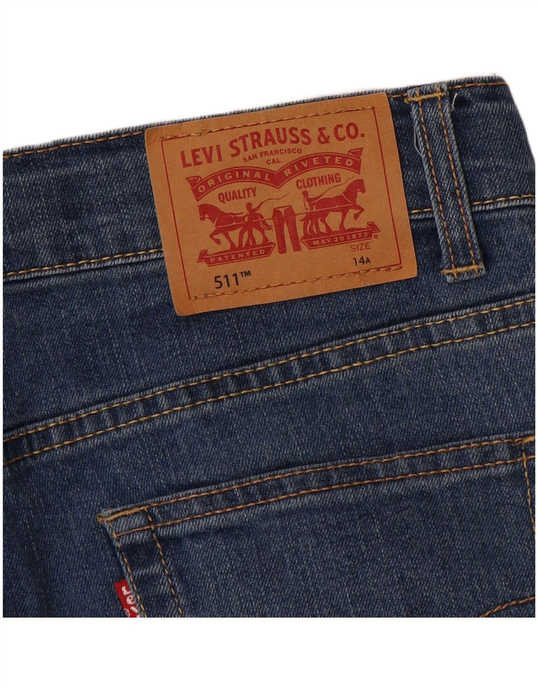 Джинсы LEVI'S Girls 511 Slim 13-14 лет, синие, хлопок
