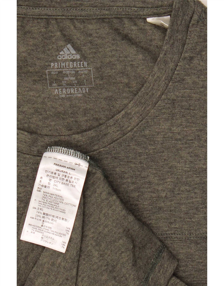 Мужская футболка Adidas Aeroready, большой серый полиэстер