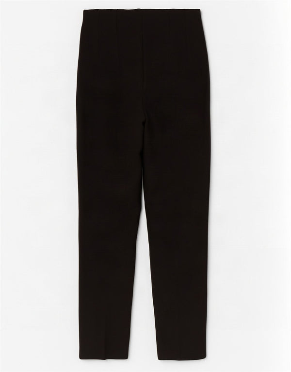 Женские зауженные укороченные брюки с высокой талией Zara XS W24 L25, черный полиэстер