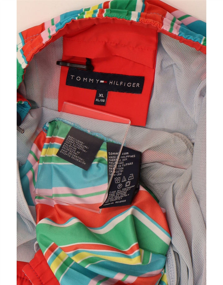 Мужские шорты для плавания Tommy Hilfiger XL, полиэстер в разноцветную полоску