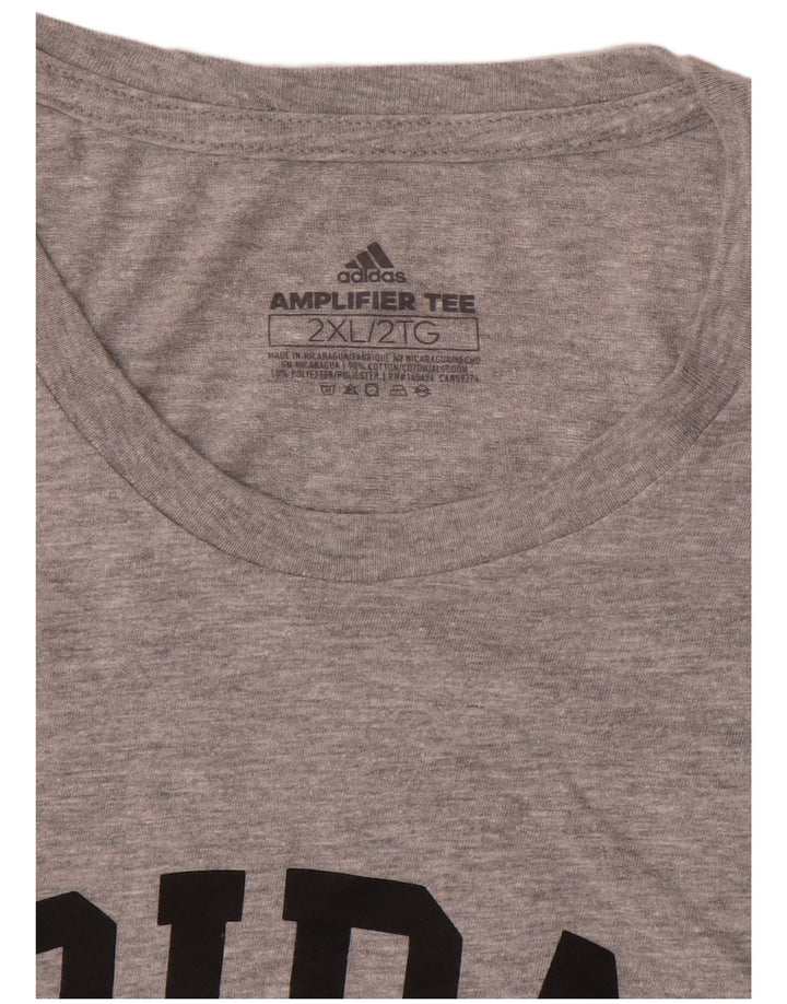 Мужская футболка с рисунком Adidas Top 2XL Серая