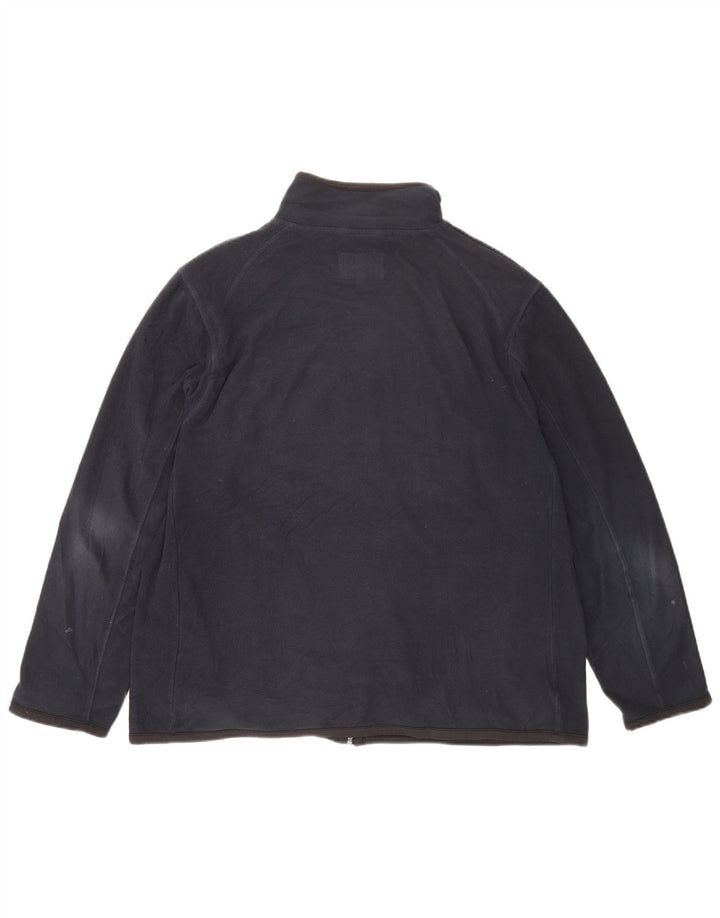 Мужская флисовая куртка Marks & Spencer UK 42 XL темно-синяя, полиэстер