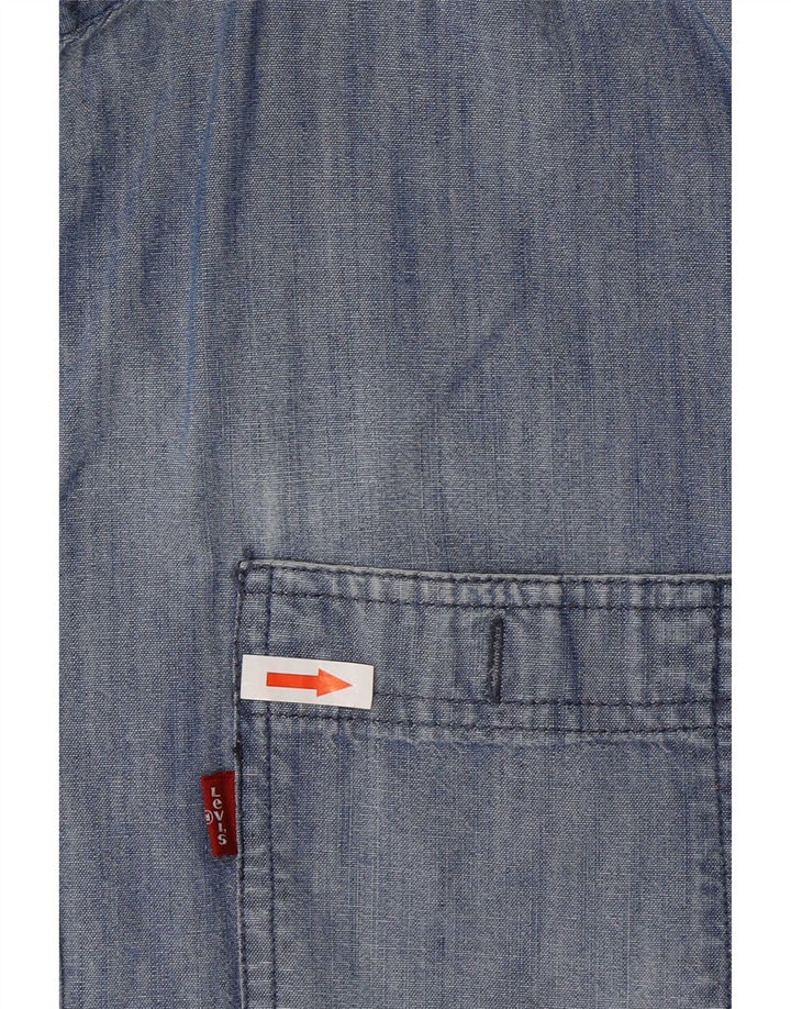 Мужская джинсовая рубашка Levi's, большая синяя
