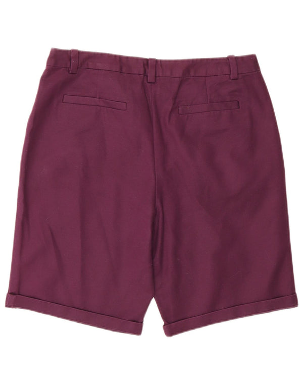 Crew Clothing Женские шорты чинос UK 12 Medium W30 Бордовый хлопок