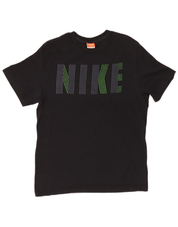 Мужская футболка с рисунком Adidas Top Medium Black Cotton