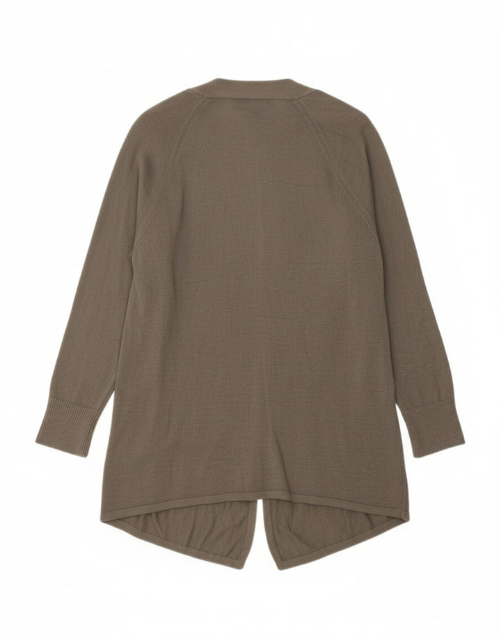 TOMMY BAHAMA Womens Open Cardigan Sweater UK 12 Medium Grey Cotton
