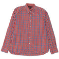Мужская рубашка на заказ Tommy Hilfiger XL из хлопка в красную клетку