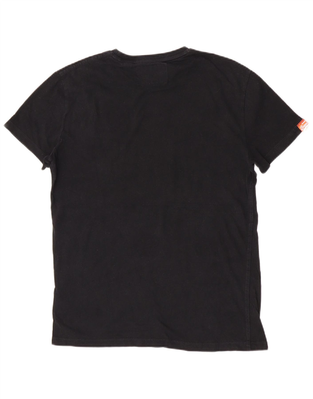 Мужская футболка Superdry Top из хлопка среднего размера, черная