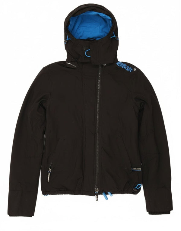 Женская ветровка с капюшоном и графическим рисунком Superdry UK 6 XS, черная