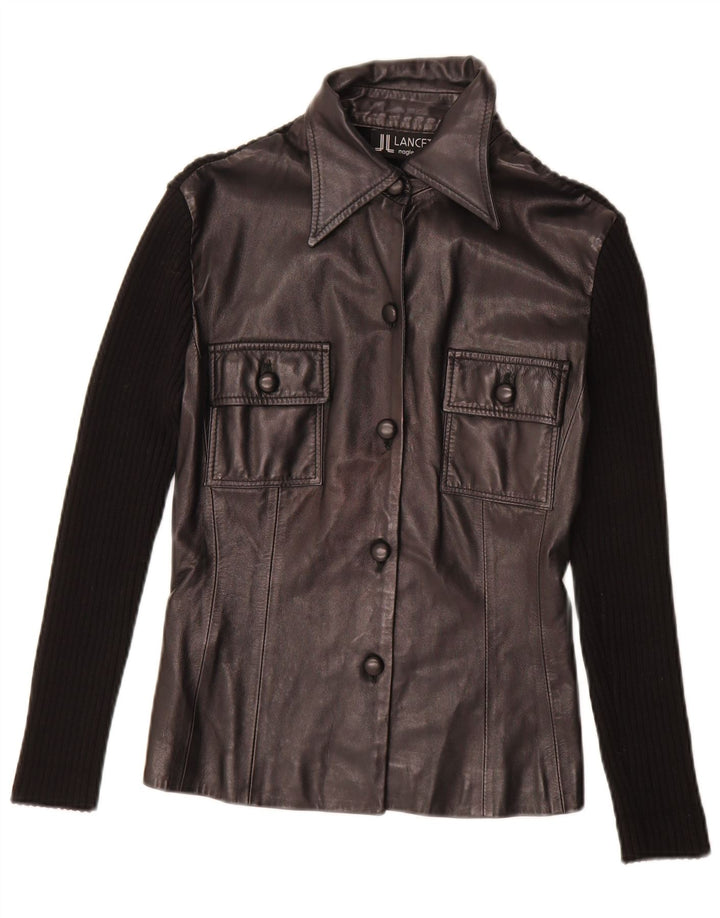 Lancetti Женская кожаная куртка IT 42 Medium Black Leather