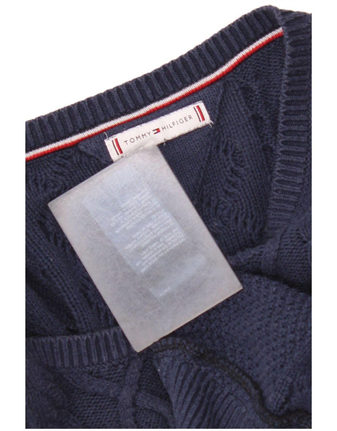 TOMMY HILFIGER Женский кардиган-свитер UK 14 Средний Темно-синий