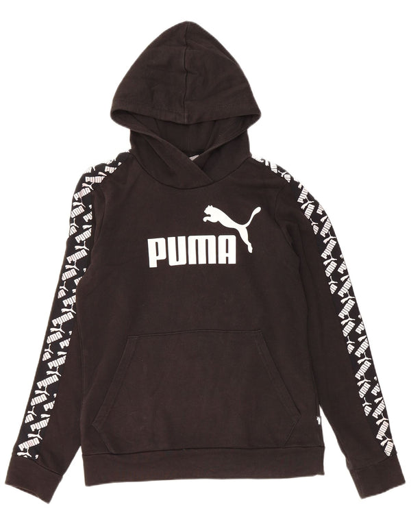 Женский джемпер с капюшоном Puma UK 10, маленький, черный, хлопок