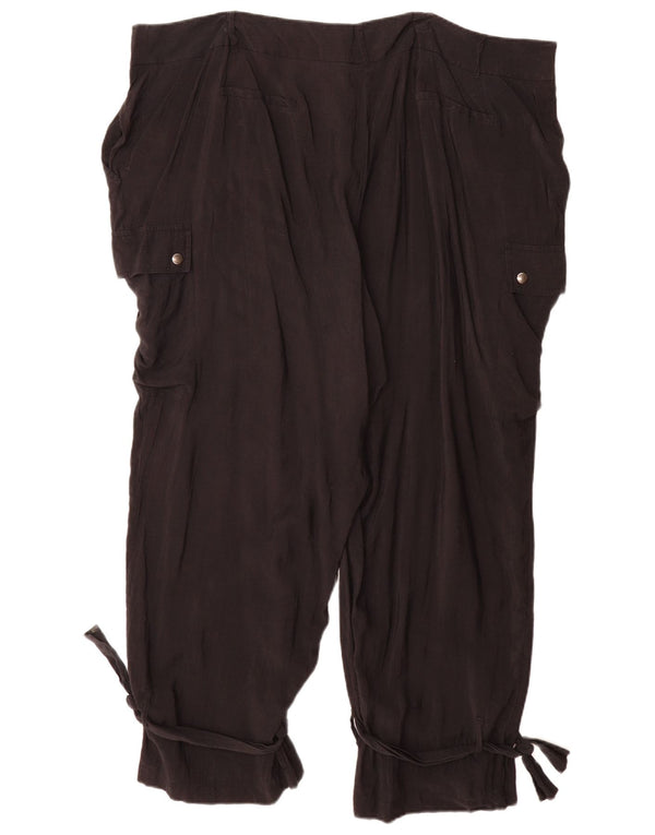 Женские брюки карго Marks & Spencer Autograph UK 24 4XL W44 L29 черные