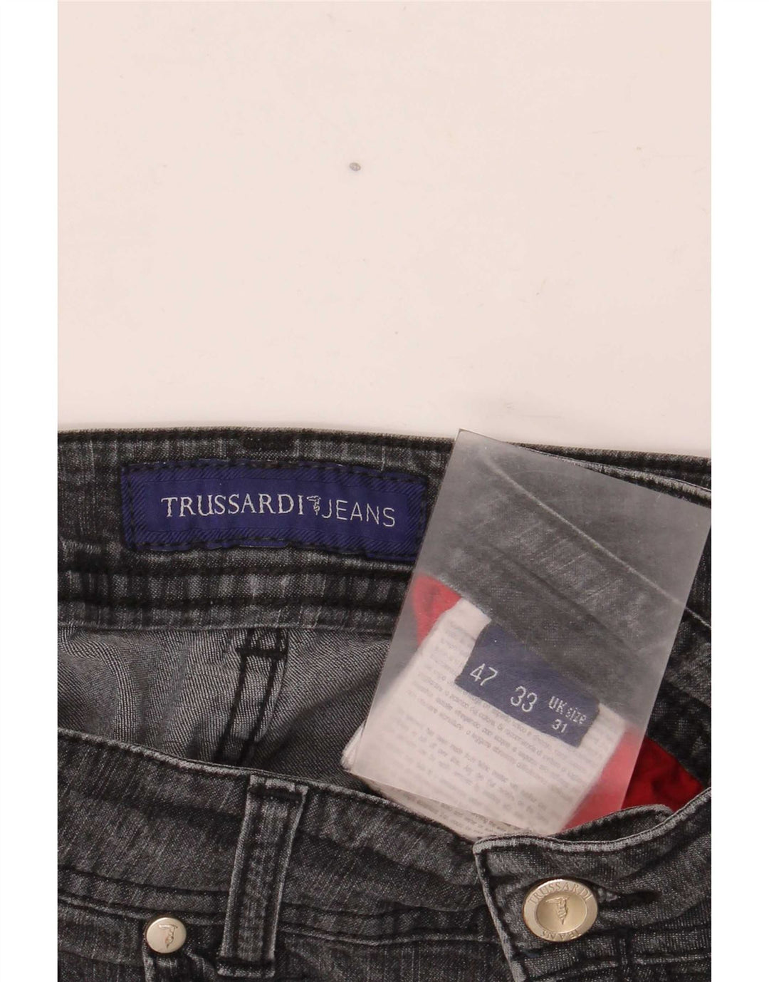 Женские прямые джинсы Trussardi W31 L30 Серые