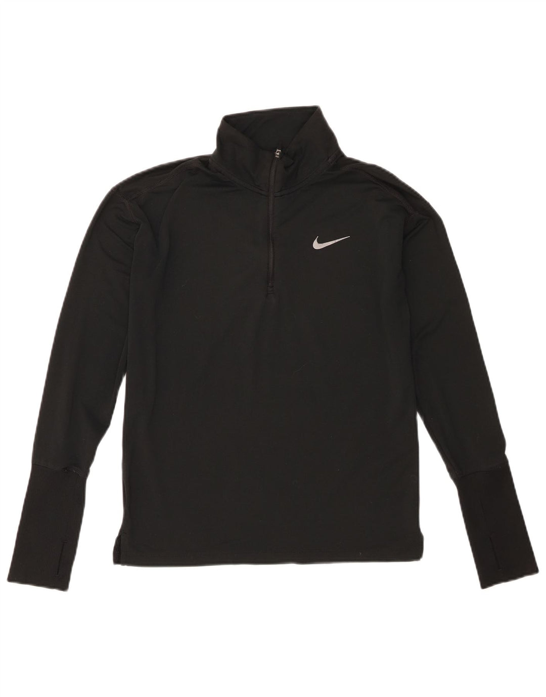 Женский спортивный костюм-пуловер с воротником на молнии Nike Dri Fit UK 6 XS, черный полиэстер