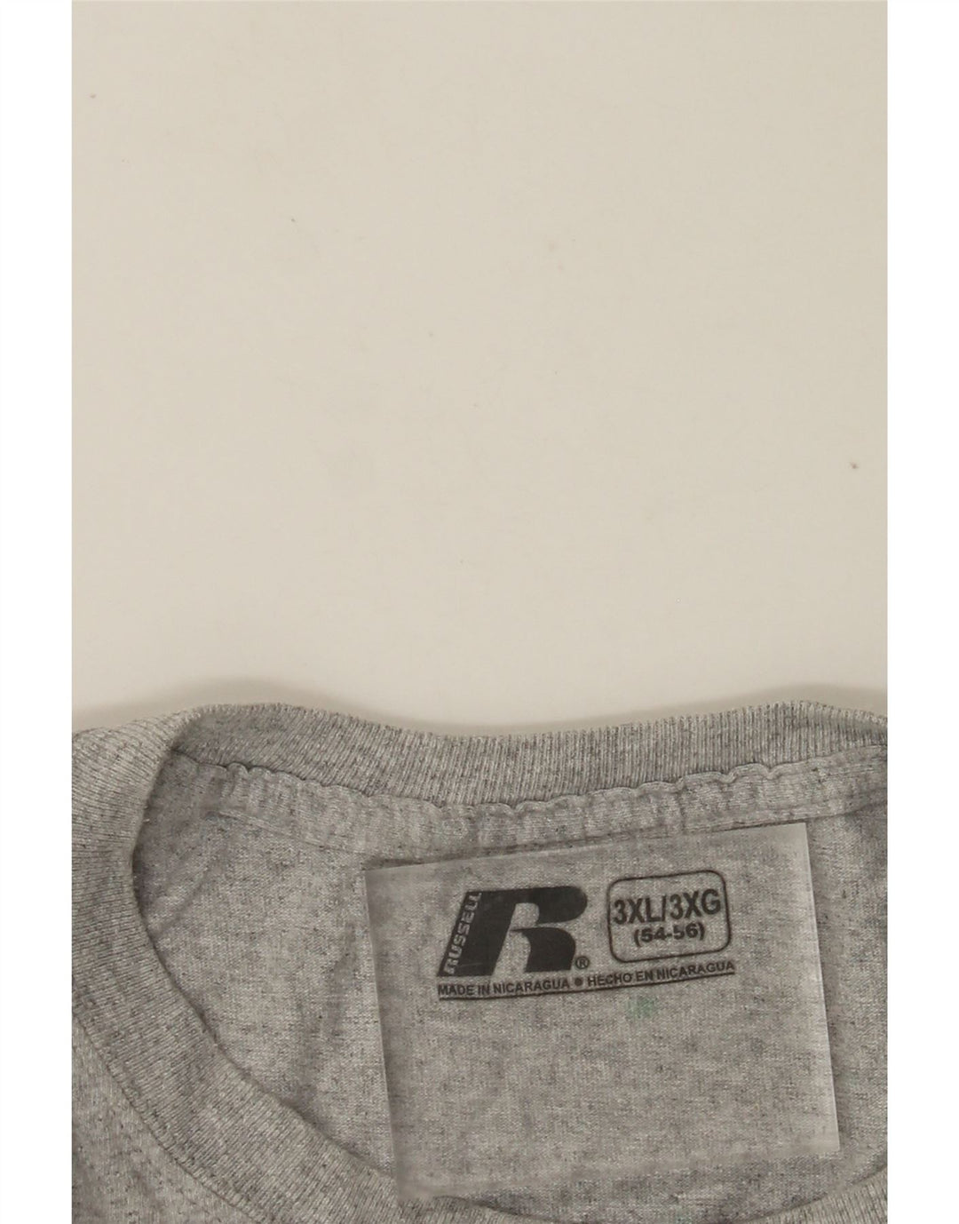 Мужская футболка RUSSELL ATHLETIC UK 54/56 3XL серая в крапинку