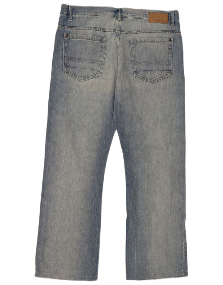 Мужские прямые джинсы Calvin Klein W34 L30, синий хлопок