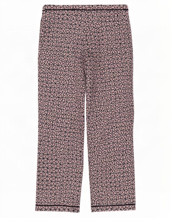 Marks & Spencer Womens Casual Trousers UK 12 Medium W30 L30 Navy Blue