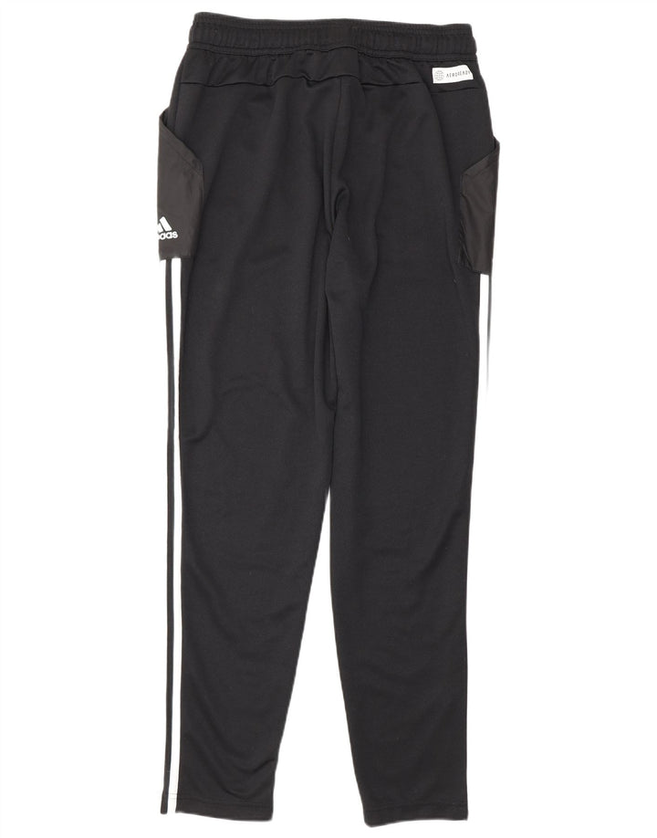 Мужские спортивные брюки Adidas Aeroready, средний черный полиэстер с цветными блоками