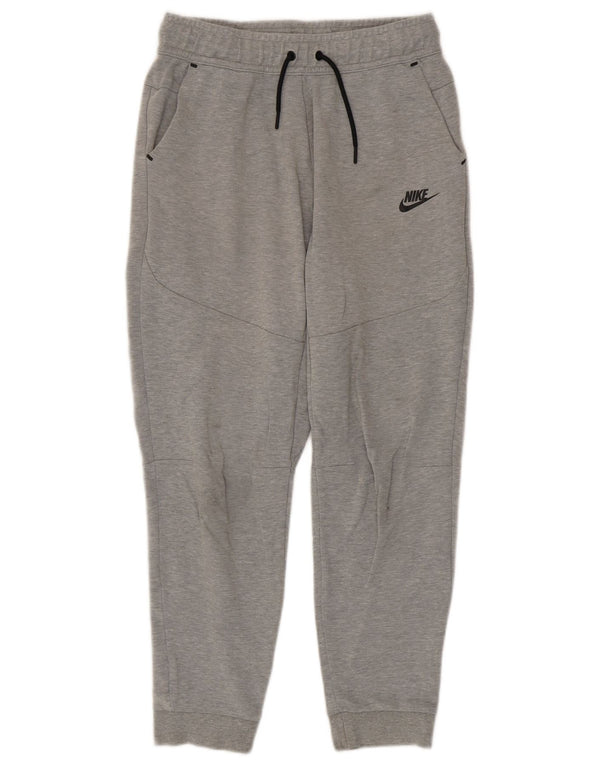 Спортивные брюки Nike для мальчиков, джоггеры, 13–14 лет, XL, серый хлопок с крапинками