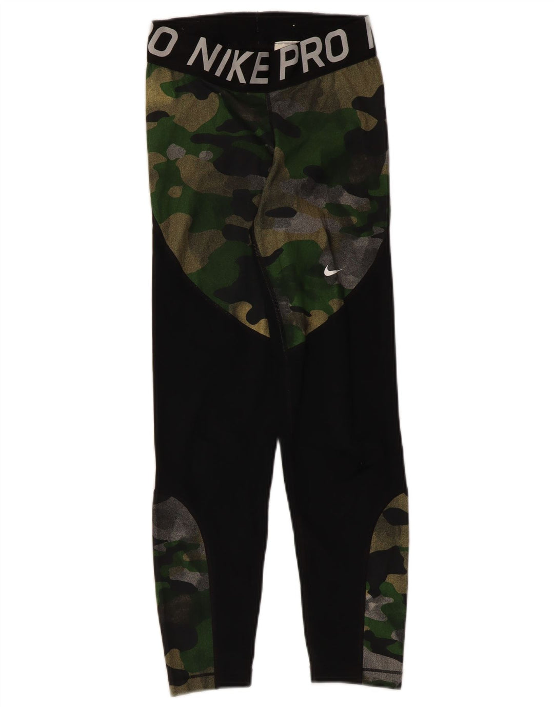 Женские леггинсы с рисунком Nike UK 4 XS, черный камуфляжный полиэстер