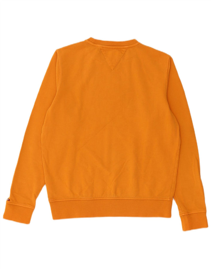 TOMMY HILFIGER Свитшот с рисунком для мальчиков, джемпер, 13–14 лет, желтый хлопок