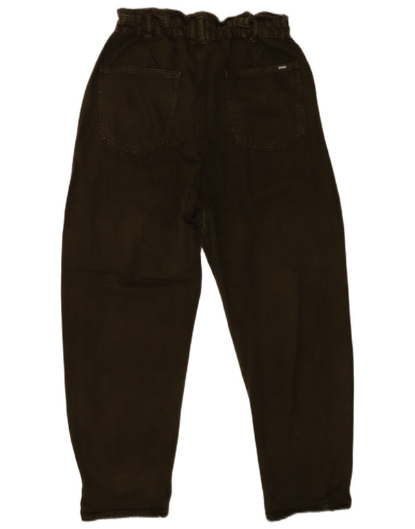Женские укороченные джинсы свободного кроя с высокой талией Zara EU 40 Medium W30 L25 Хаки