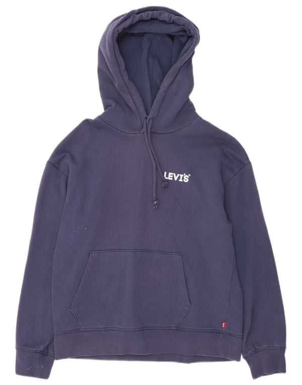 Мужской джемпер с капюшоном Levi's, маленький, темно-синий, хлопок