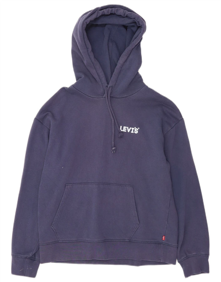 Мужской джемпер с капюшоном Levi's, маленький, темно-синий, хлопок