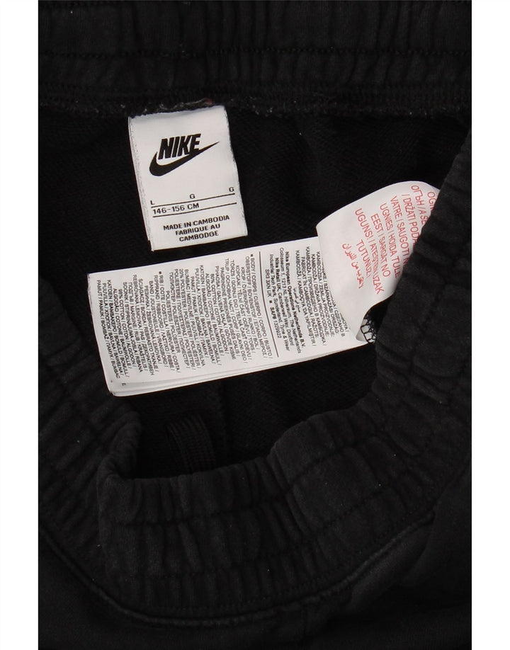 Спортивный костюм NIKE для девочек, брюки для бега, 12–13 лет, большой размер, черный хлопок