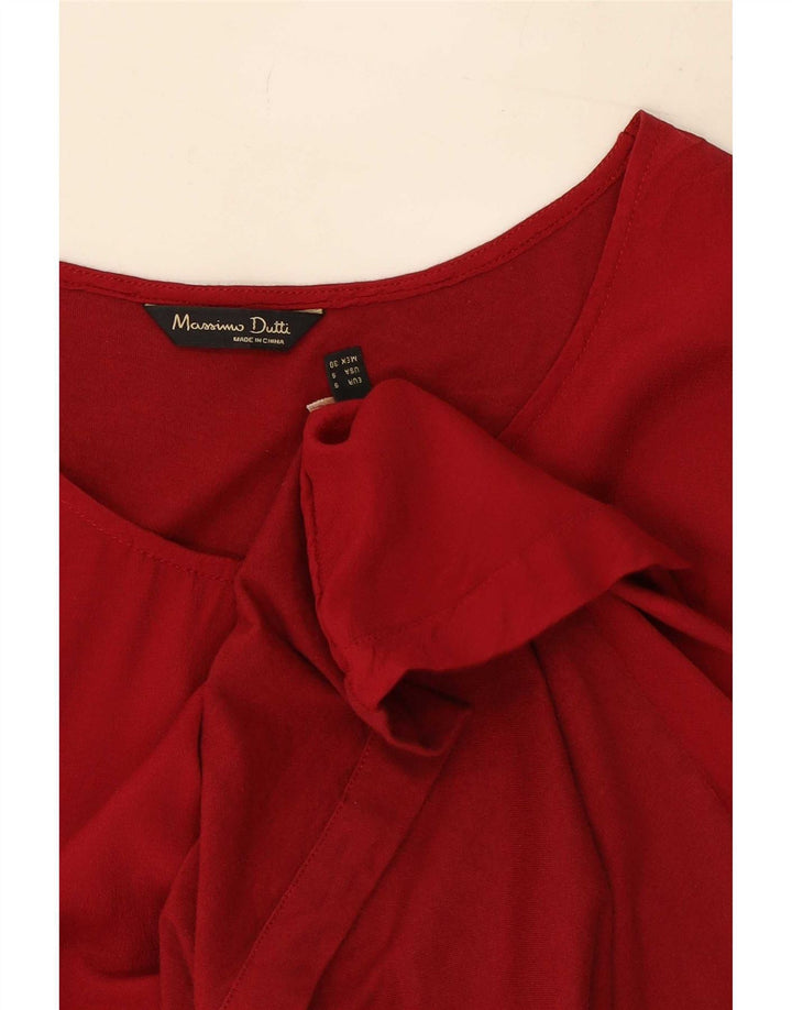 Женская блузка без рукавов Massimo Dutti UK 10, маленькая, красная
