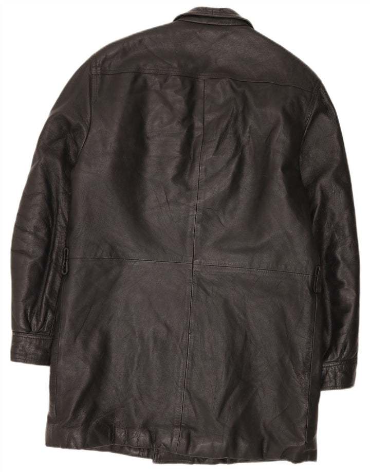 Винтажная мужская кожаная куртка IT 48 Medium Black