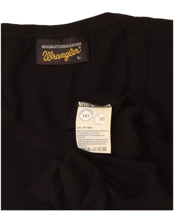 Мужская футболка Wrangler с графическим рисунком, большой черный хлопок