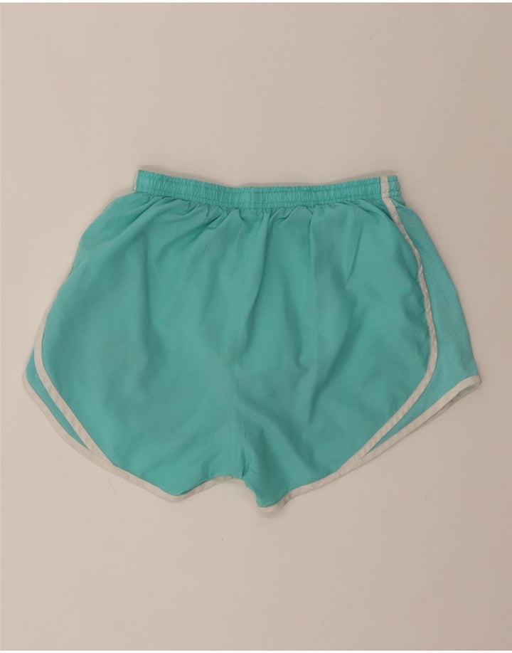 Женские спортивные шорты Nike Dri Fit UK 8, маленькие бирюзовые, полиэстер