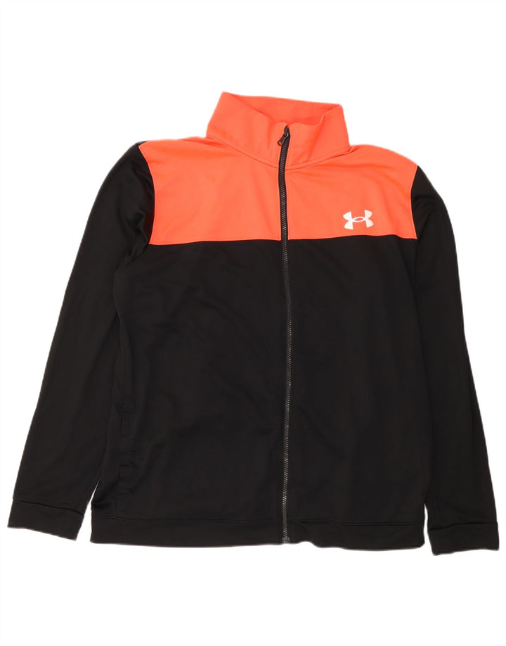 Мужская спортивная куртка Under Armour XL, черный полиэстер с цветными блоками