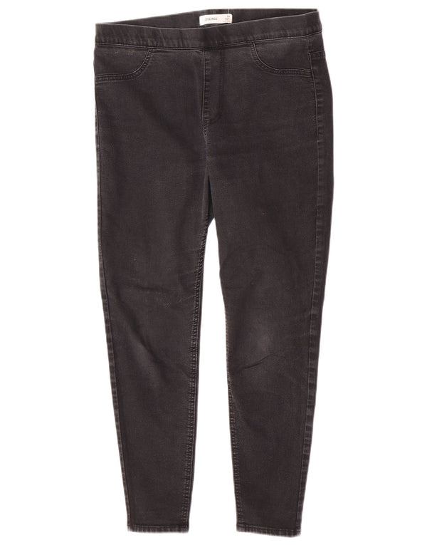Marks & Spencer Womens Short Jegging Jeans UK 14 Large W32 L25 Black Cotton