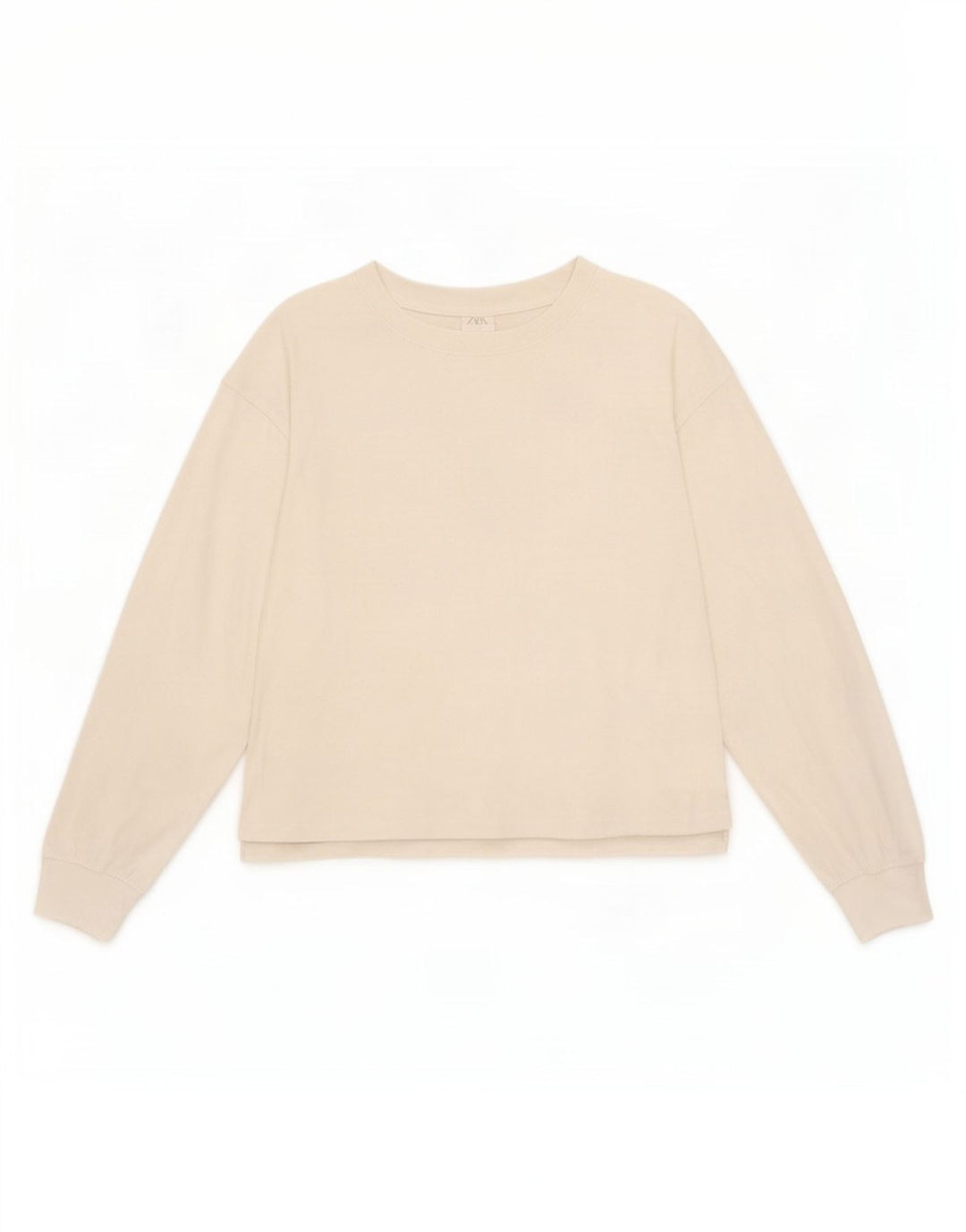 Топ Zara для девочек с длинным рукавом 13-14 лет, белый