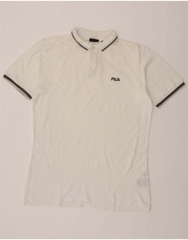 Рубашка поло мужская FILA большая белая