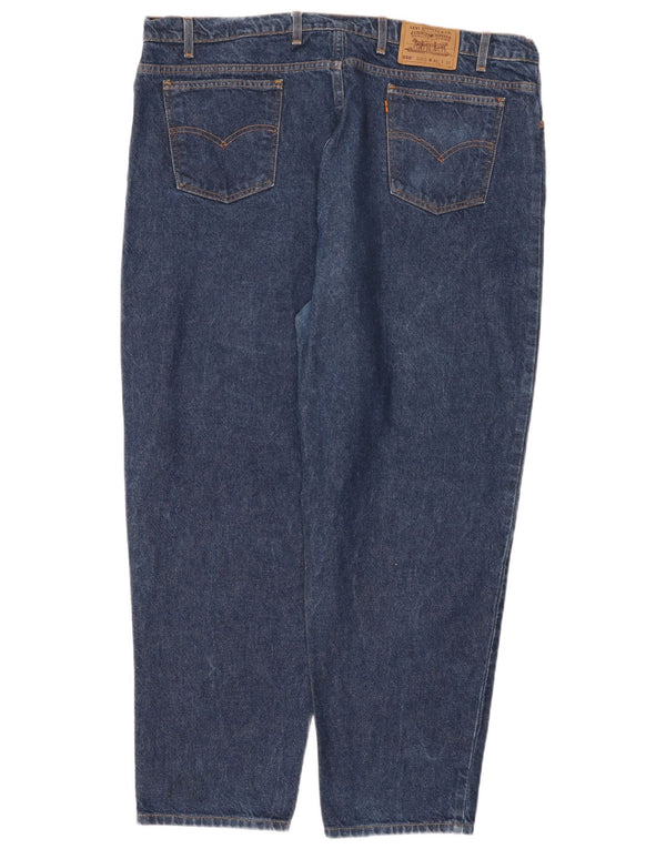 Мужские зауженные джинсы Levi's 550 свободного кроя W46 L30 темно-синие, хлопок