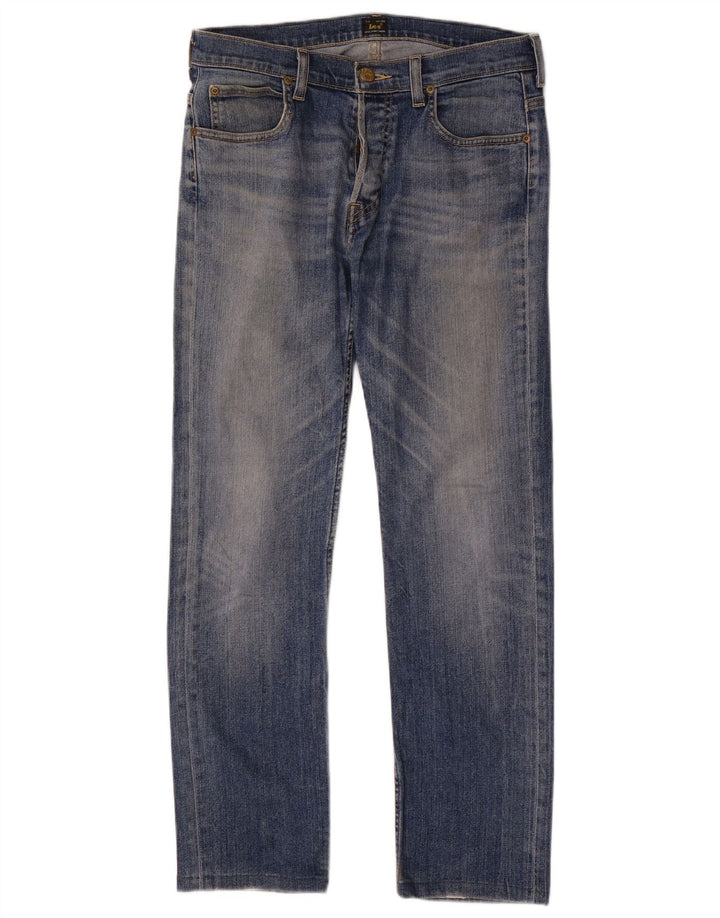 Мужские прямые джинсы Lee Powell W32 L29, синий хлопок