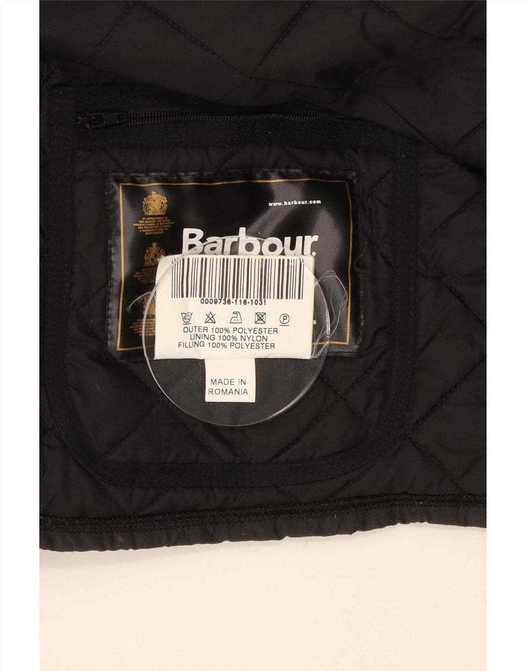 Мужская стеганая куртка Barbour UK 42 XL, черный полиэстер