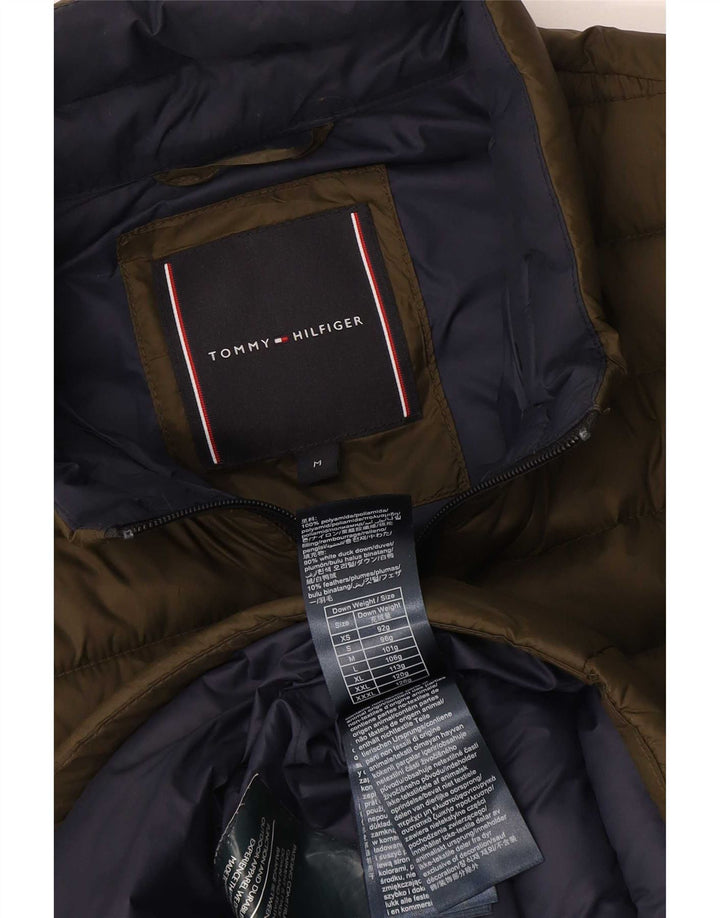 Женская стеганая куртка Tommy Hilfiger UK 14, средний хаки, полиамид