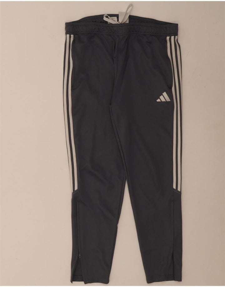 Мужские спортивные брюки Adidas XL серые из полиэстера