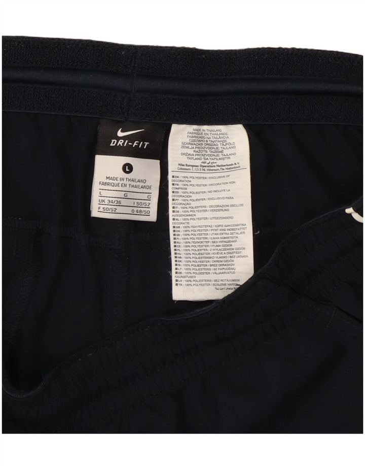 Мужские спортивные шорты Nike Dri Fit, большие темно-синие, полиэстер