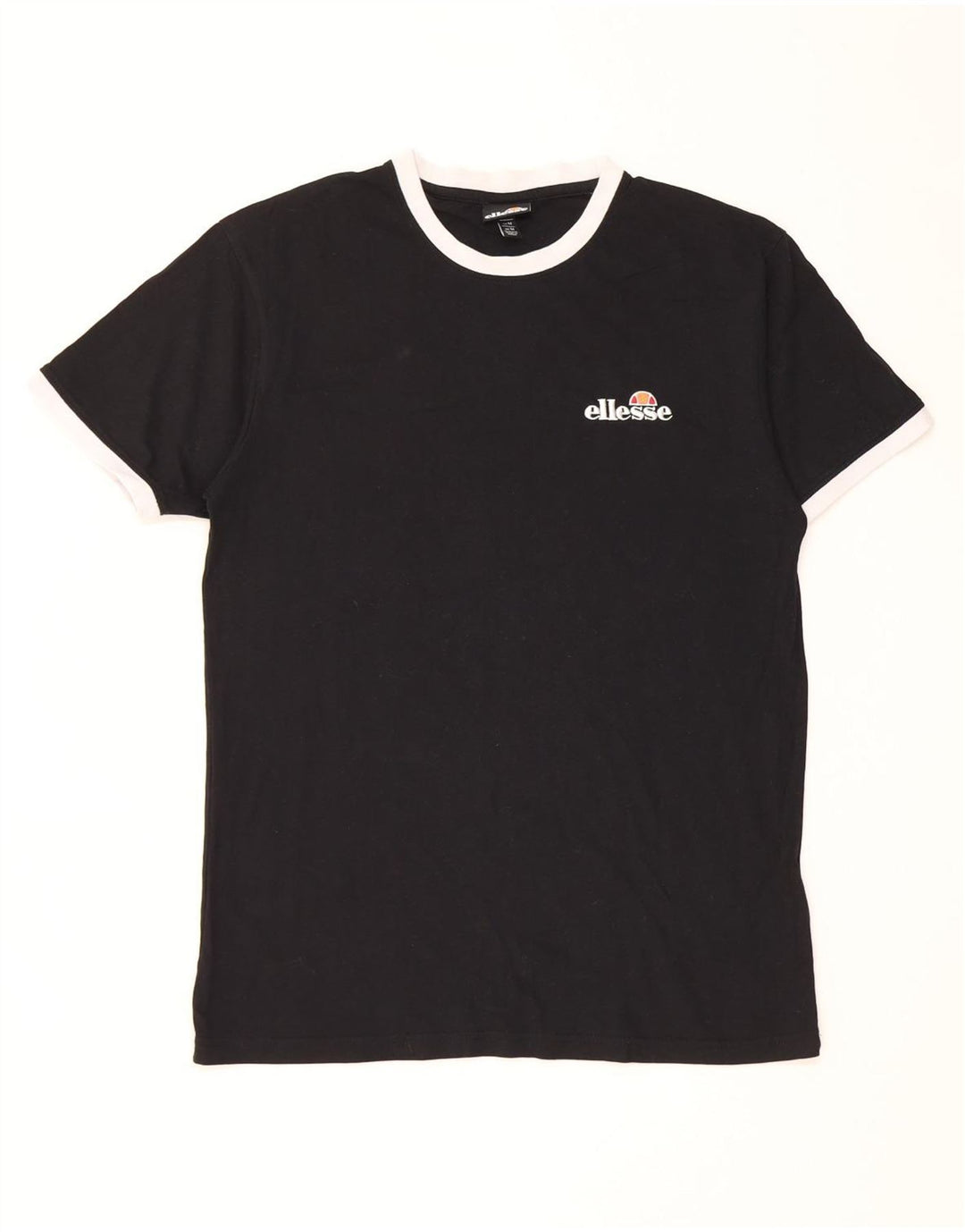 Ellesse Мужская футболка из хлопка среднего размера, черная
