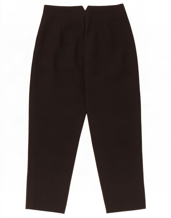 Zara Женские зауженные костюмные брюки с высокой талией, большие W30 L26, черные, полиэстер